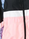 lace zipped bomber jacket