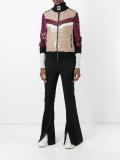 sequined zip up cardigan