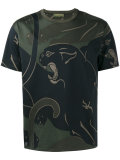 Rockstud panther print T-shirt