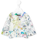 printed bomber jacket