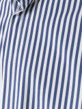 neck detail striped shirt