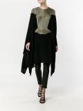 open back knitted cape dress