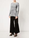 flared cropped trousers