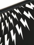 lightning bolt print clutch