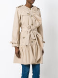 drawstring trench coat 