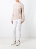 turtleneck ribbed sweater