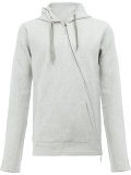 asymmetric zip hoodie