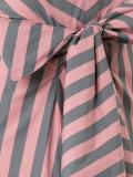 Wide Stripe Bow Front绑带连衣裙