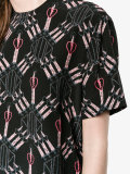 Love Blade print blouse 