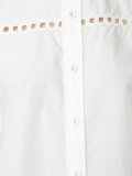 embroidered sleeve shirt