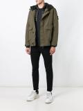 logo patch military jacket 