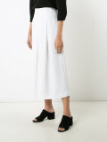 flared cropped trousers