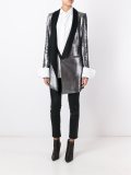 metallic mid blazer
