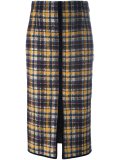 checked skirt 