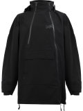 zip-detail hooded coat