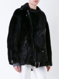 lace up biker jacket