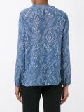 printed peasant blouse 