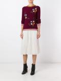 floral ribbed jumper