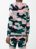 camouflage intarsia hoodie