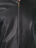 leather bomber jacket