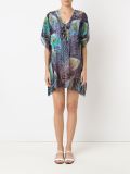 v-neck pinted beach dress