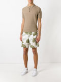 palm print pocket shorts