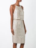 beaded sleeveless dress