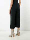 stitched wide cuff culottes