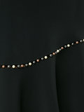 pearl studded asymmetric dress