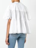 heart collar blouse
