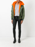 fur trim bomber jacket 