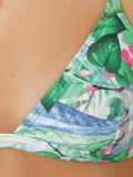 print halterneck bikini top