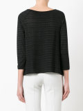 sheer striped jumper