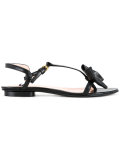 bow applique sandals  