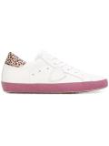 leopard print detail sneakers 