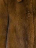 buttoned mid coat