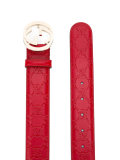 Signature interlocking GG buckle belt