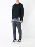 layered detail sweatshirt
