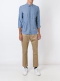 dropped crotch straight-fit chinos
