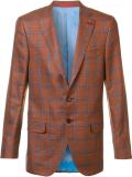 classic checked blazer