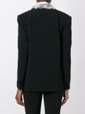 sequin layer lapel blazer