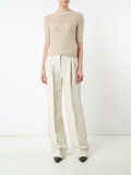 round neck knitted T-shirt