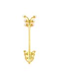 diamond and pearl arrow earring