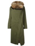 fur lined long coat