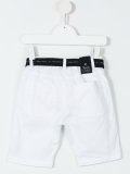belted denim shorts