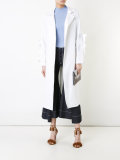 ruffle trim coat 