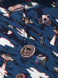 multi print polo shirt 