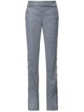buttoned side straight trousers