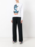fish print sweatshirt