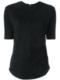 curved hem T-shirt